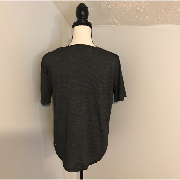 Lululemon Run Away Tee Heathered Black - 10 - Size is Missing - Picture 4 of 6